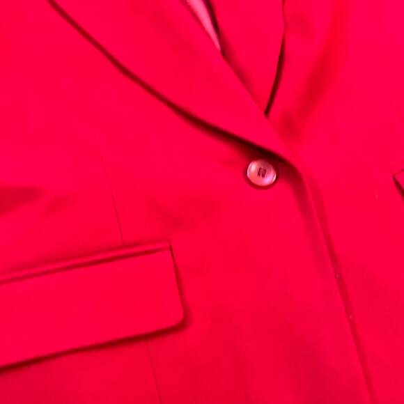 Vintage Pendleton Wool Blazer Red USA Made 16 Petite 1990s 1980s - Picture 5 of 12